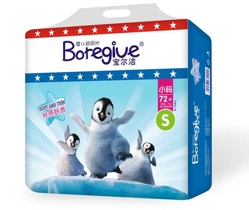 寶爾潔絲感膚質(zhì)yinge紙尿片S碼72片