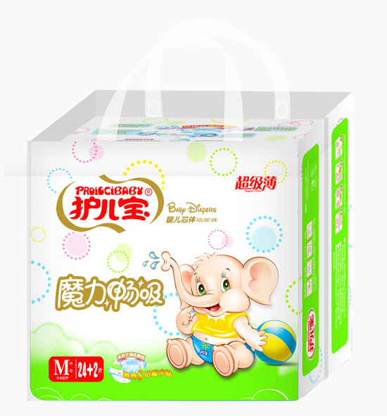 護(hù)兒寶魔力暢吸yinge芯體紙尿褲M碼小包