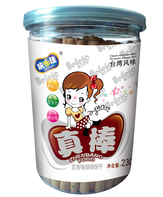 威樂(lè)佳芝麻味棒棒餅干