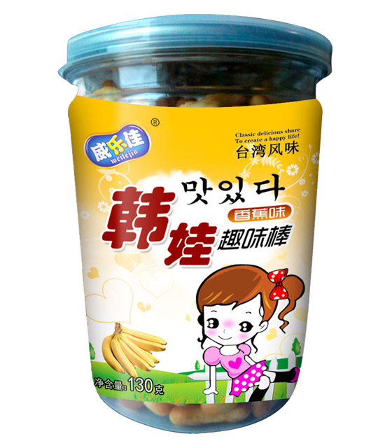 威樂(lè)佳韓娃趣味棒香蕉味