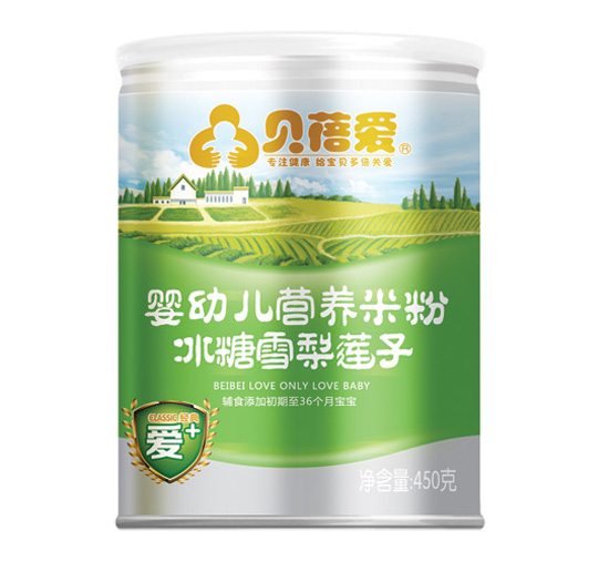 貝蓓愛yingye冰糖雪梨蓮子營養(yǎng)米粉