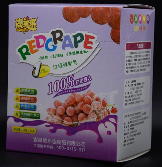 澳美琪鮮果條(紅提味)