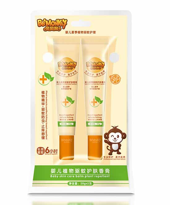 貝貝猴嬰兒植物驅(qū)蚊護(hù)膚香膏