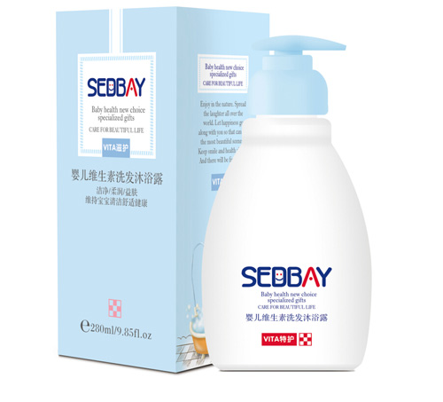 喜得貝yinge維生素洗發(fā)沐浴露280ml