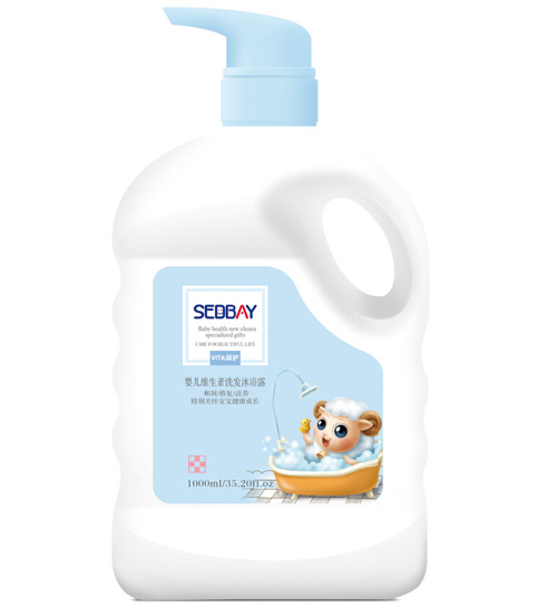 喜得貝yinge維生素洗發(fā)沐浴露1000ml