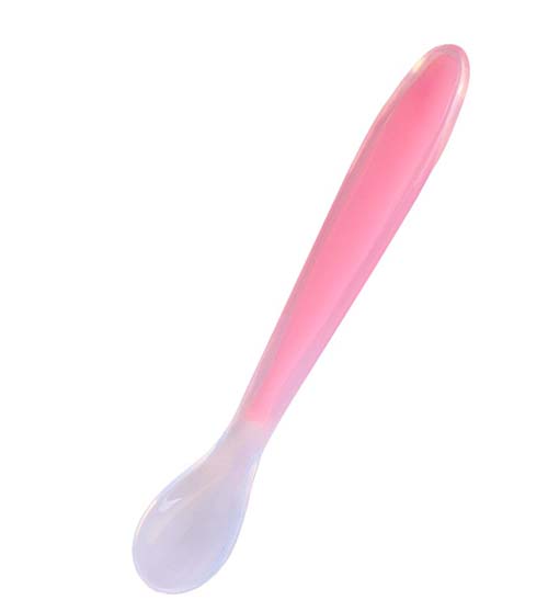 媽咪王子全硅膠勺子粉色