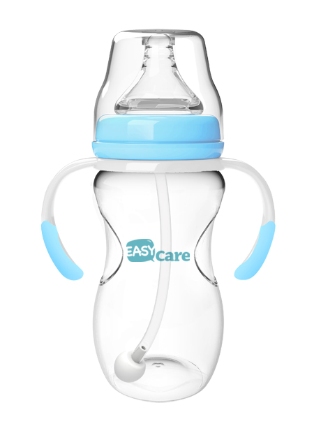 伊斯卡爾240mlPP自動寬口徑奶瓶(藍(lán))