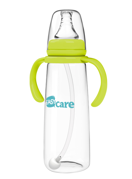 伊斯卡爾240mlPP自動標準口徑奶瓶(黃)