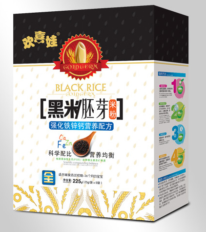 歡喜娃強化鐵鋅鈣配方黑米胚芽米粉