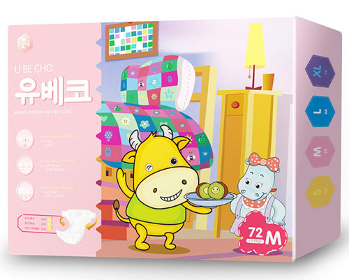 優(yōu)貝可極薄款yinge紙尿褲M碼72片大包裝