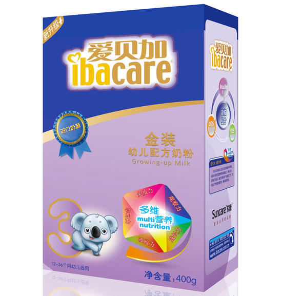 愛貝加金裝youe配方奶粉盒裝3段