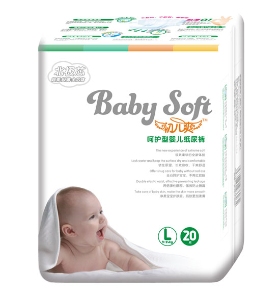 初兒爽北極芯呵護型yinge紙尿褲L碼20片