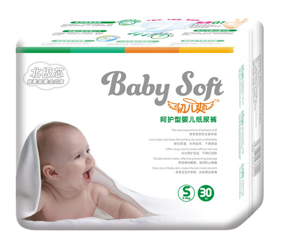 初兒爽北極芯呵護型yinge紙尿褲S碼30片