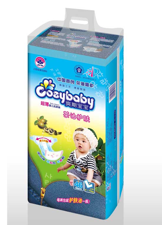 爽期寶寶茶油護膚yinge紙尿褲L碼
