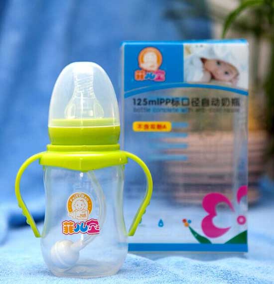 菲兒寶125ML標(biāo)口PP全自動(dòng)奶瓶(草綠色)
