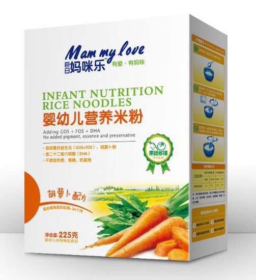 巨日媽咪樂yingye胡蘿卜配方營養(yǎng)米粉(盒裝)