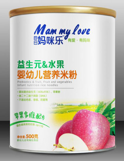 巨日媽咪樂(lè)益生元水果yingye營(yíng)養(yǎng)米粉蘋(píng)果多維配方