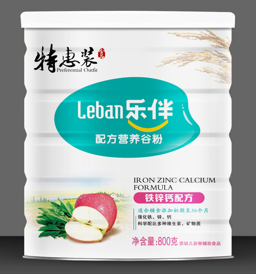 樂(lè)伴鐵鋅鈣配方特惠米粉800克