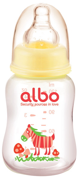 愛(ài)樂(lè)寶120ml標(biāo)口PP初生奶瓶