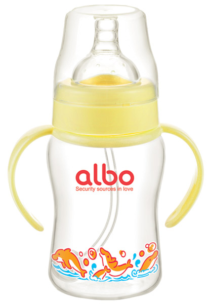 愛樂寶200mlPP自動(dòng)奶瓶黃