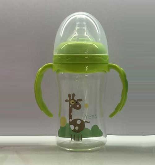 優(yōu)兒優(yōu)女210ML寬口有柄自動高硼硅玻璃奶瓶