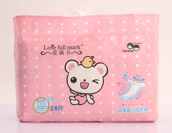 愛滿分超薄yinge紙尿褲XL28片