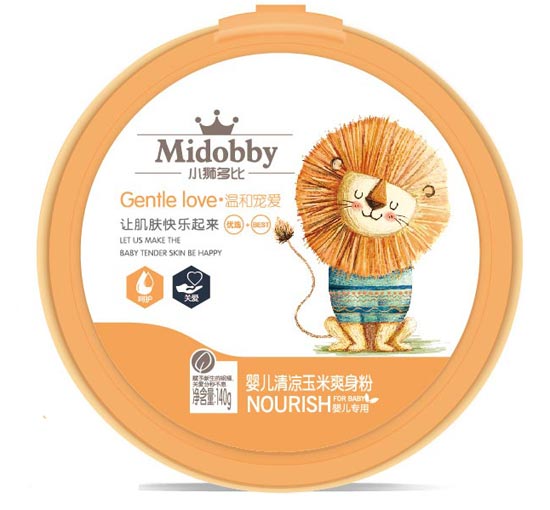 小獅多比yinge清涼玉米袋爽身粉140g