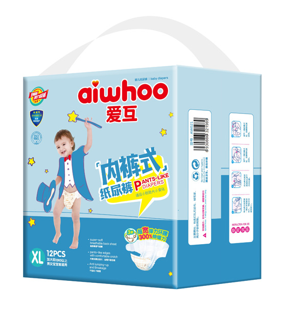 愛互內(nèi)褲式紙尿褲XL12片