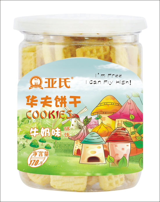 亞氏牛奶華夫餅干(酥性)