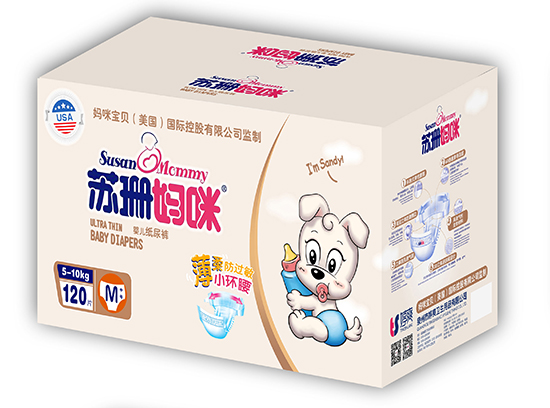 蘇珊媽咪yinge紙尿褲M120片