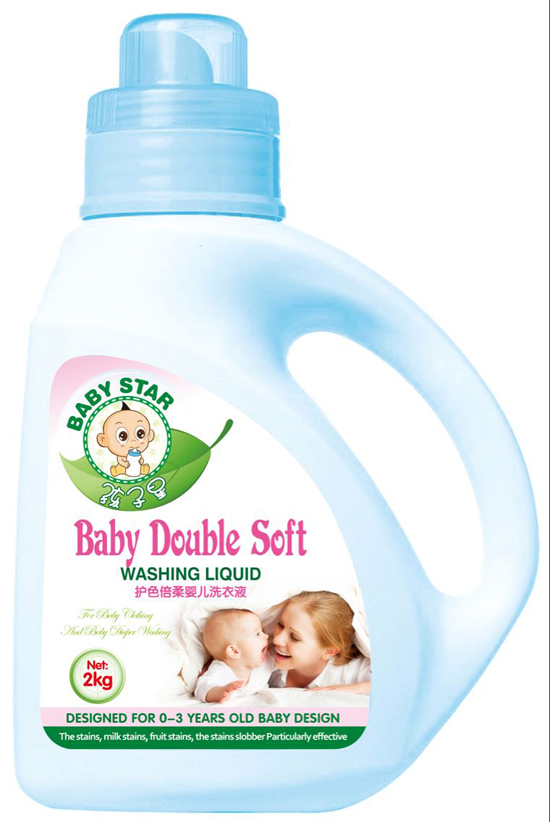 孩子星護(hù)色倍柔yinge洗衣液