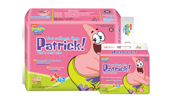 海綿寶寶一派溫馨紙尿褲S碼