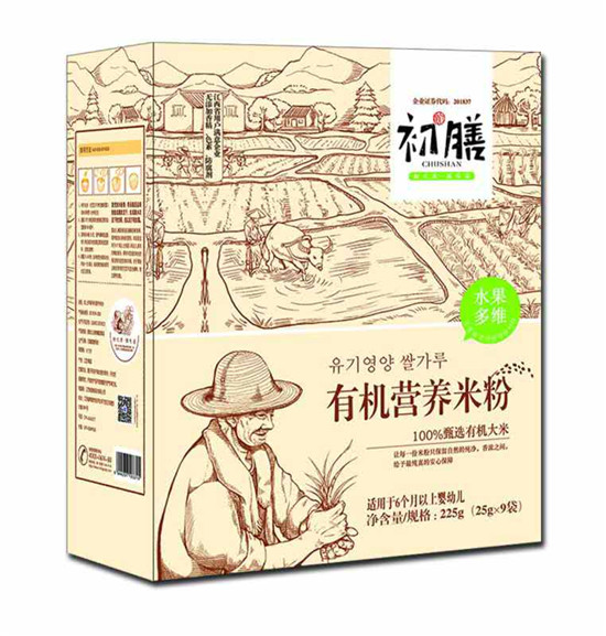 初膳有機營養(yǎng)米粉水果多維盒裝