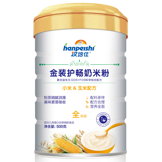 漢培仕金裝護暢奶米粉 小米玉米 聽裝