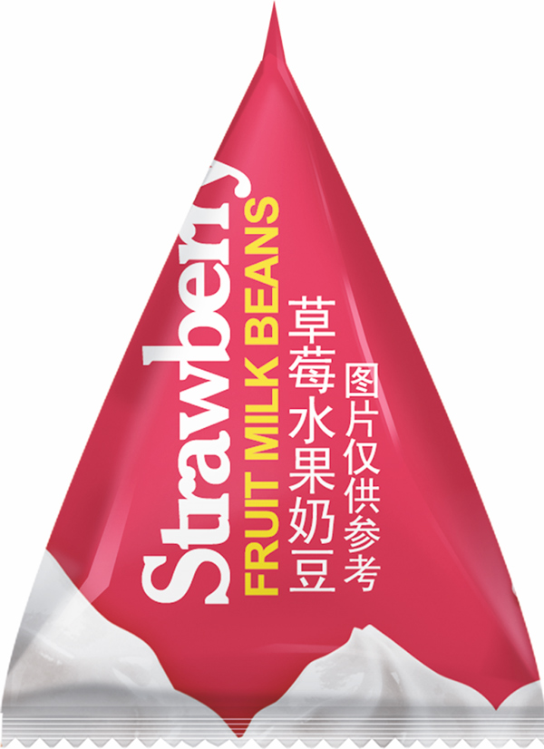 月半娃草莓水果奶豆三角包