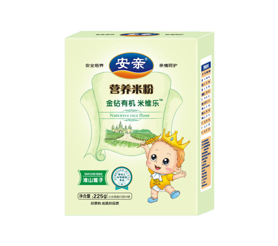 安親225克有機米粉盒裝淮山蓮子