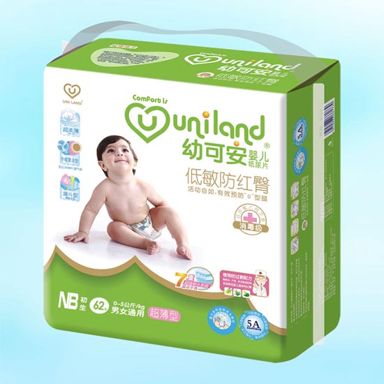 幼可安超薄yinge紙尿褲NB碼64入