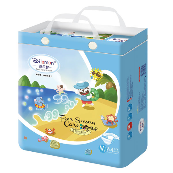 迪樂夢纖柔舒爽yinge紙尿褲大包M64