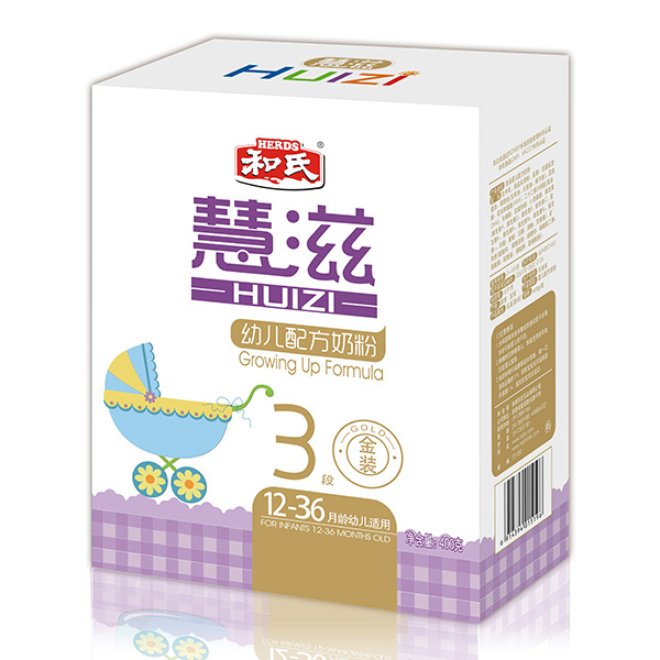 慧滋youe配方奶粉400克金裝3段盒裝