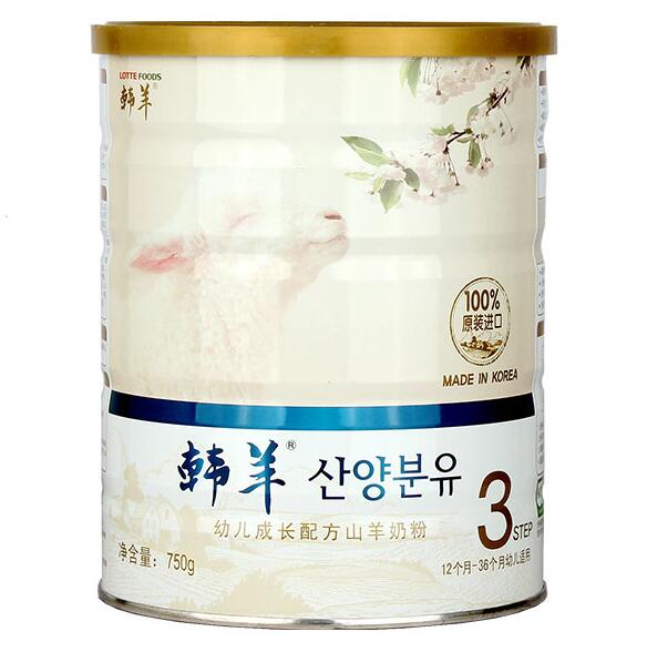 韓羊youe成長(zhǎng)配方山羊奶粉3段