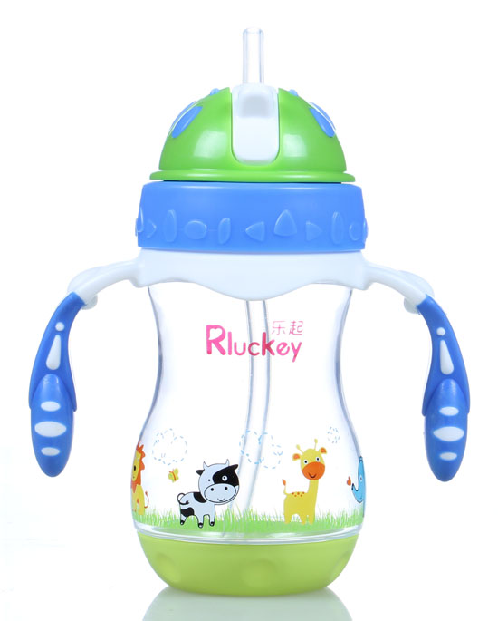 樂起PP帶吸管水壺240ml