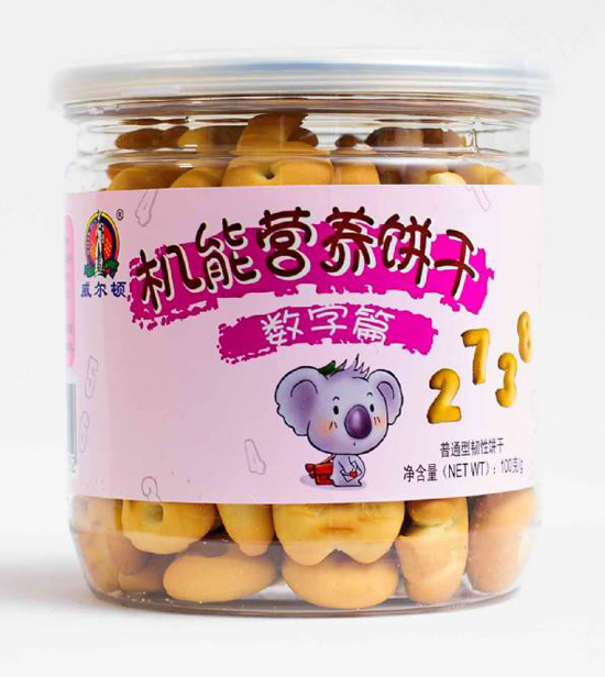 威爾頓100G膠罐機能餅干(數字篇)