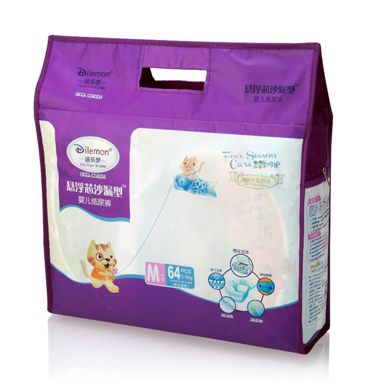迪樂夢(mèng)懸浮芯大環(huán)腰紙尿褲M碼64片