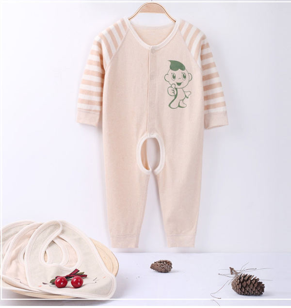 星語伊夏季彩棉yingye連身衣服爬服