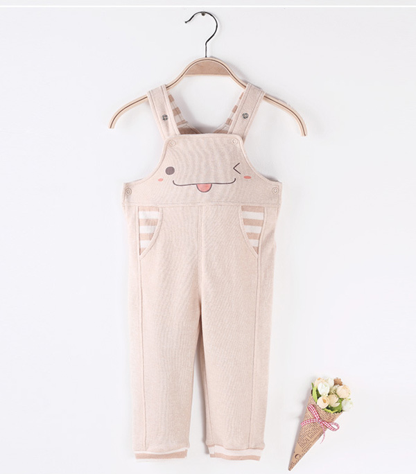 星語伊寶寶背帶褲韓版yingy童夏卡通無袖中性長褲