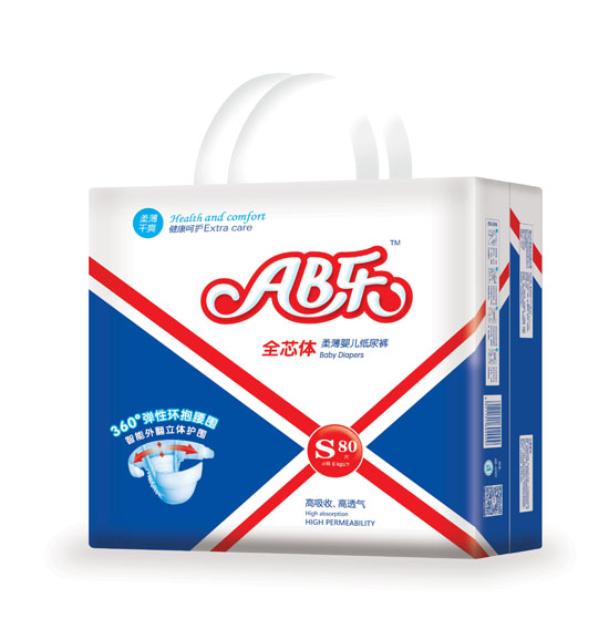 AB樂柔薄yinge紙尿褲S碼80片