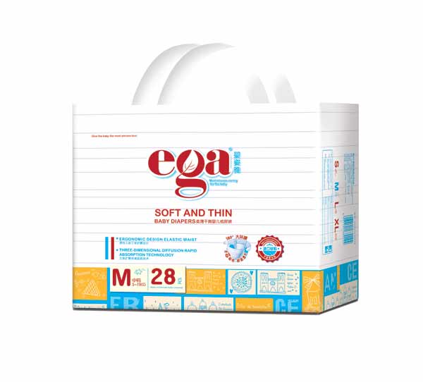 嬰姿雅柔薄干爽yinge紙尿褲小包M28片(藍(lán))