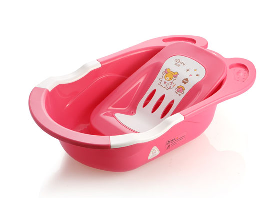 淞泰浴盆大號嬰兒洗澡盆兒童寶寶加厚沐浴盆送浴板