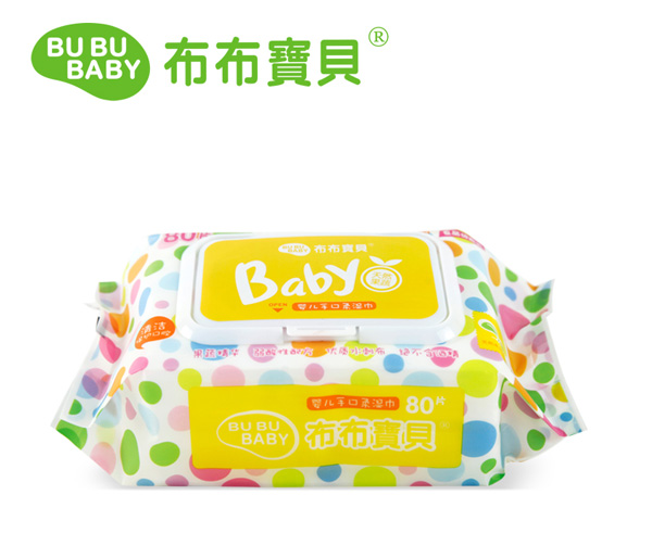 布布寶貝yinge手口柔濕巾黃色