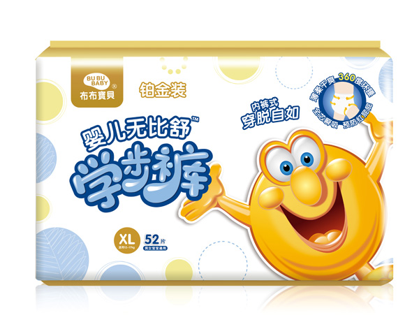 布布寶貝鉑金裝yinge學步褲XL橫向